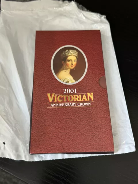 2001 Victorian Anniversary £5 Crown In Royal Mint Presentation Pack. BUNC.