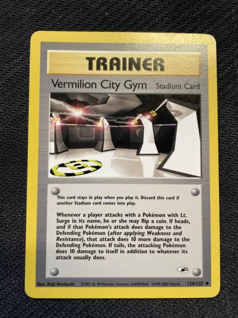 Vermilion City Gym Unco - Pokemon 120/132 Gym Heroes Proche Du Neuf/Nm