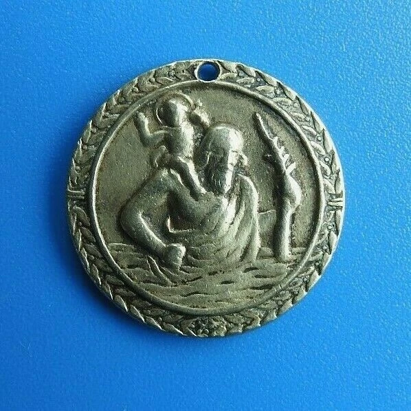 Pendentif médaille antique religieuse « cœur sacré » | Cor Domus
