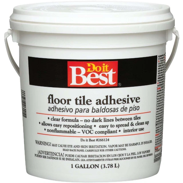 Do it Best Clear Thin Spread Floor Tile Adhesive (Gallon) 26005 SIM Supply, Inc.