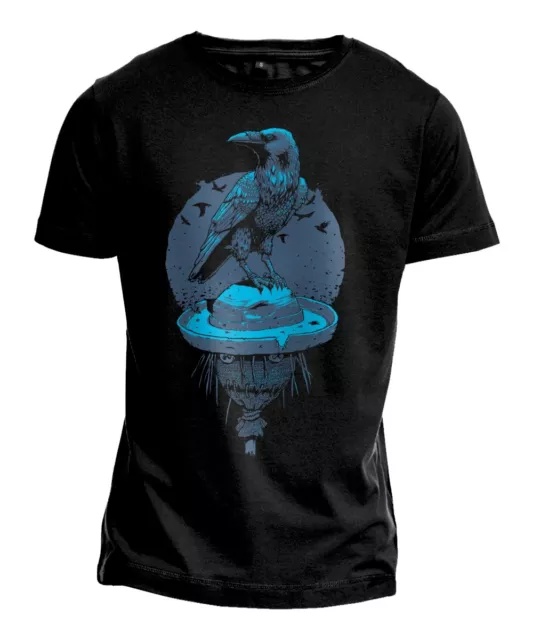 T-Shirt "RENITENT RAVEN" Rabe Krähe Crow Metal Gothic Tattoo Grafik Illustration