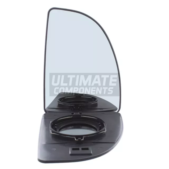 Upper Wing Mirror Glass Fits Fiat Ducato Van 1998-2002 Chrome Drivers Side Right
