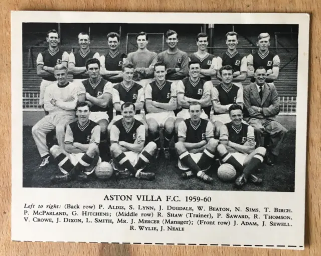 Aston Villa Football Teams 1959-60 Fleetway Publications (Tiger)
