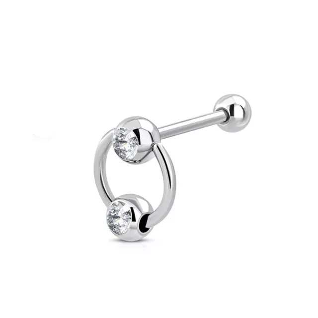 Edelstahl CBR BCR G:1,6mm Captive Bead Ring Piercing y-ink166