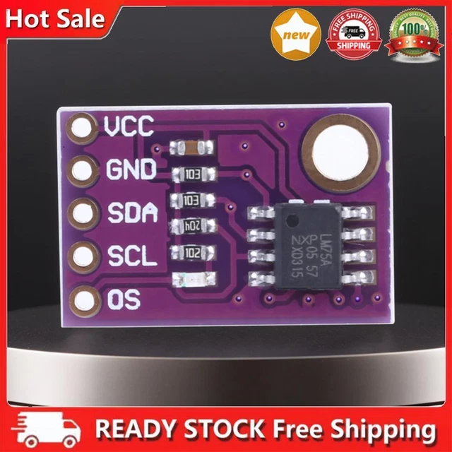 LM75A TEMPERATURE SENSOR High Speed I2C Interface Development Module ...