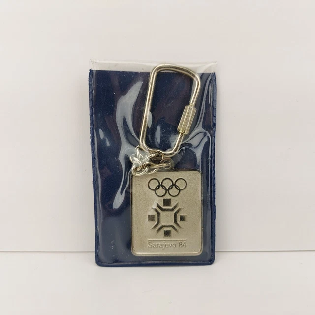Porta portachiavi vintage Giochi OLIMPICI INVERNALI Sarajevo 84 Olimpiadi #4980