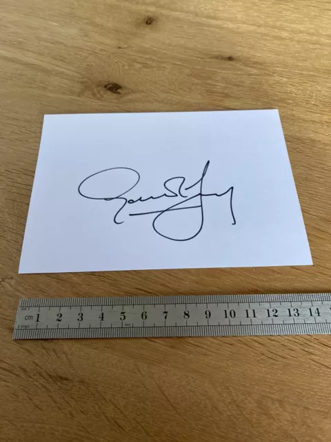 Gareth Barry signed Manchester City FC white card index Football autograph