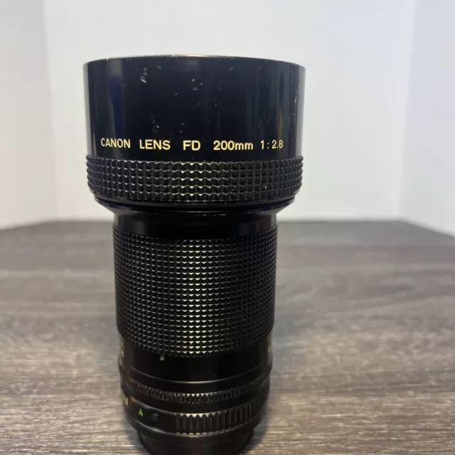 Canon FD 200mm f2.8 Manual Focus Lens