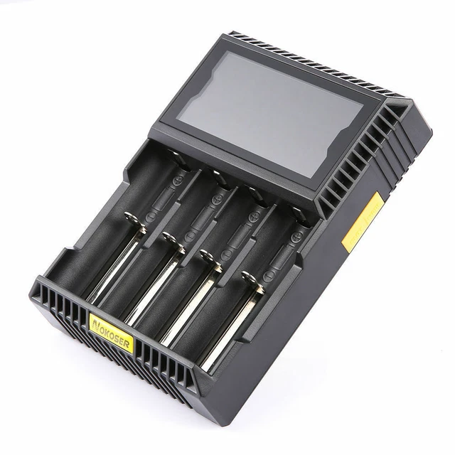 18650 Smart Chargeur de Batterie Universel Intelligent 4 SLOT automatique écran
