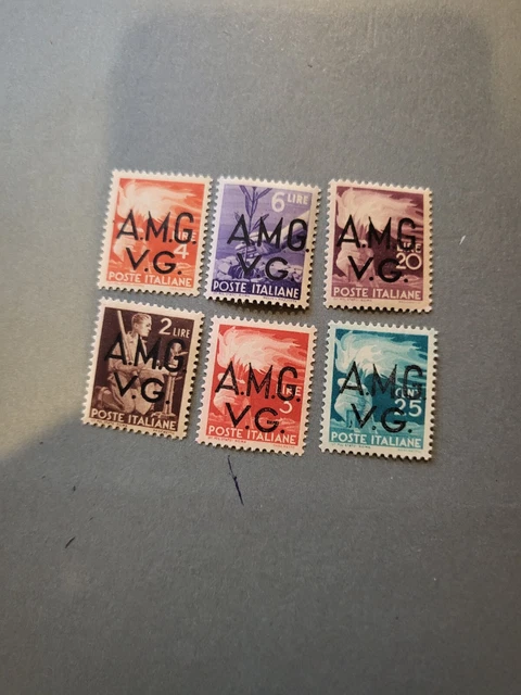 Stamps Italy AMG VG Scott #1LN14-9 nh