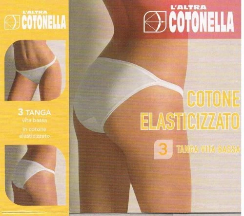 Slip Tanga Donna COTONELLA - Pack Da 6 | Cotone Elastico, Nero - Foto 7
