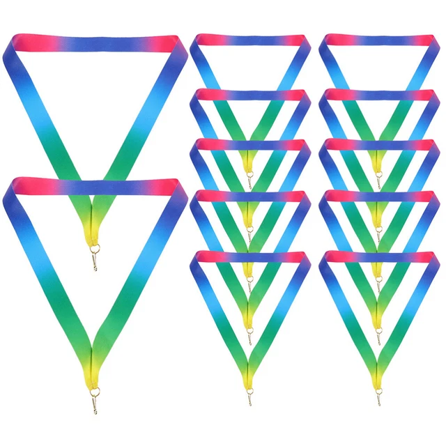 20Pcs Competition Neck Ribbons Medal Lanyards Sports Party Neck Ribbons Hanging