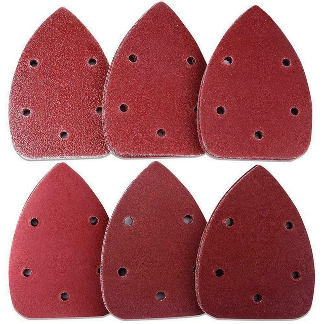 Useful Sandpaper Pre-punched Sand Discs 14cm× 9cm 5 holes High quality