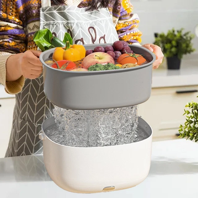 Cesta de lavado multifunción lavadora de verduras nueva duradera