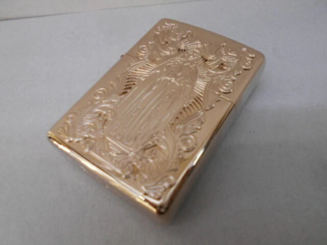 Zippo 2015 Maria Double-Sided Pattern Copper Finished Oil Lighter, Unfired