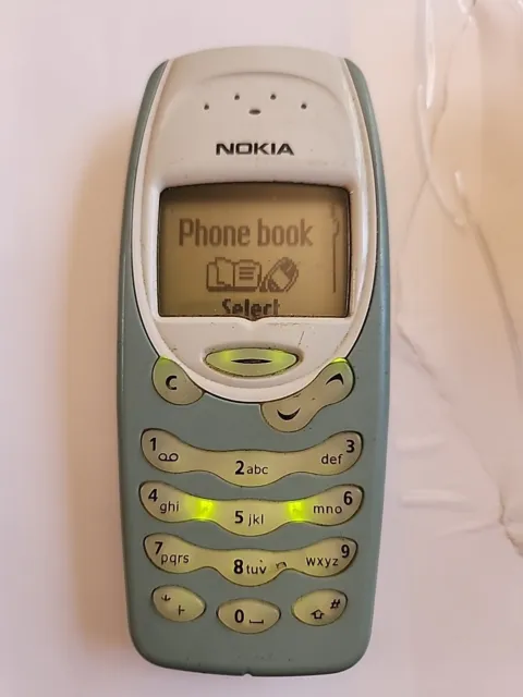 VINTAGE Nokia 3315 Mobile Phone BLUE 2G phone