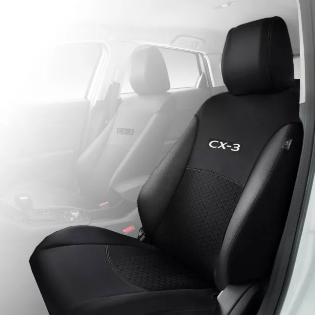 Genuine Mazda CX-3 DK Front Seat Cover x1 Black Single Accessory Part DK12ACSCF