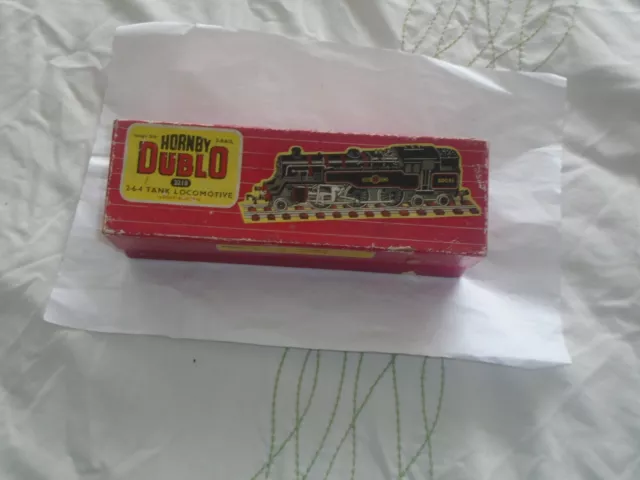 Hornby Dublo OO 2 Rail 2218 2-6-4 BR Black Tank Locomotive 80033 TESTED OK BOXED