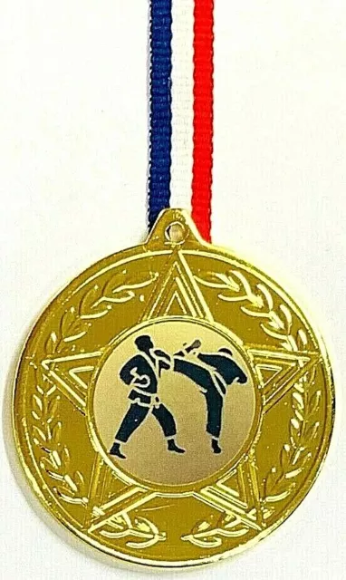 Martial Arts Medals Metal Bronze/Silver/Gold + FREE Ribbon