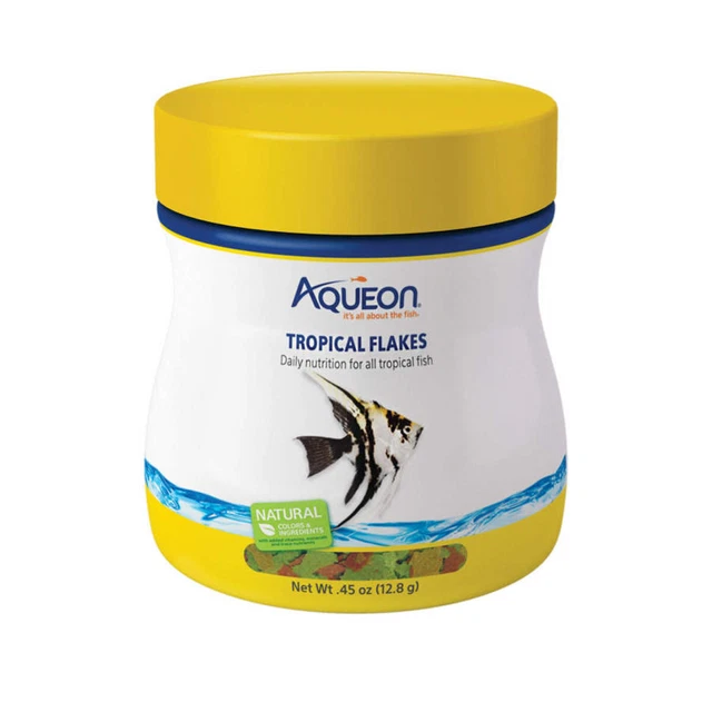 Nutrición diaria Aqueon Tropical Flakes 0,45 oz para todos los peces tropicales