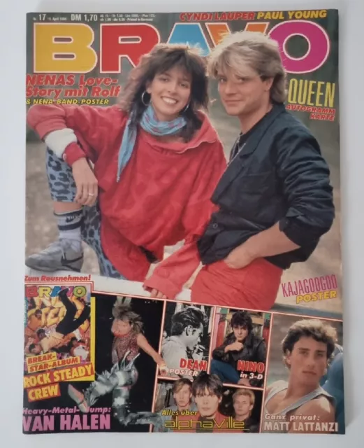 Bravo 17 vom 19.4.1984 Nena & Rolf ~ Komplett mit QUEEN Autogrammkarte (D1083)