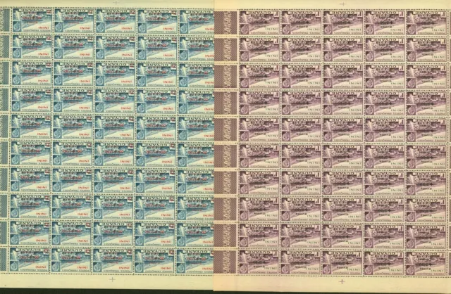 French Colony Inini 1944- MNH stamps. Yv. Nr.: 57/58. Sheet of 50. (EB) AR-01400