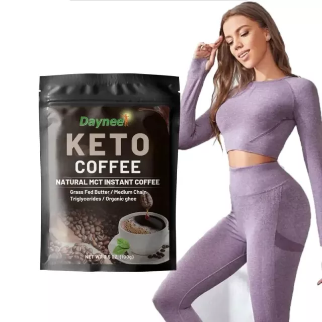 Keto café / Keto café 100 g con mantequilla de aceite MCT y ghee orgánico 10X10 g a prueba de balas