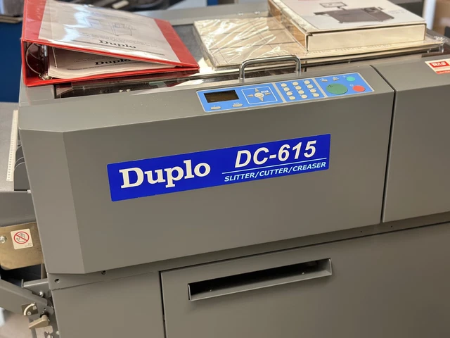 Duplo DC-615 Rollenschneider Schneidemesser Multifinisher Visitenkarten Karten 