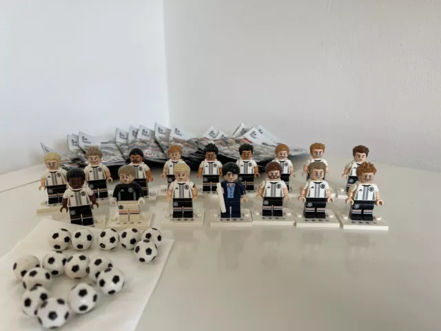 Lego Collectable Minifigures Lego German Football Team 71014 Full Set of 16