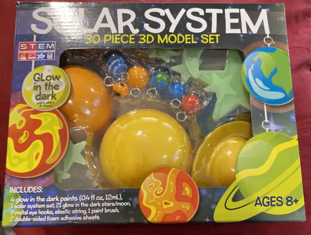 3D Glow-In-The-Dark Solar System Mobile Making Kit - DIY Science Astronomy  Learn
