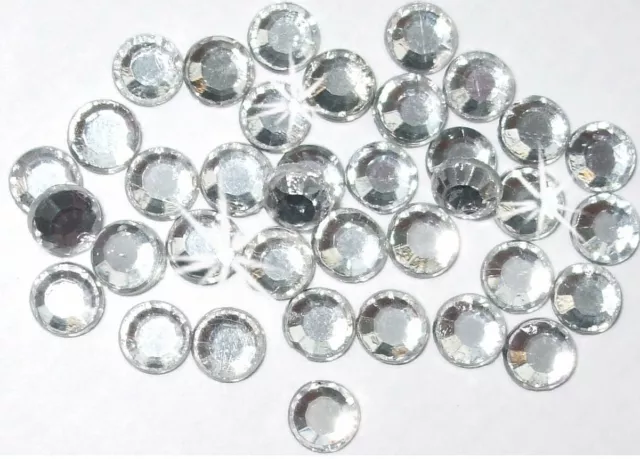 CRS Quality 1440 CLEAR 2.5mm iron-on MACHINE CUT rhinestone crystal diamante gem