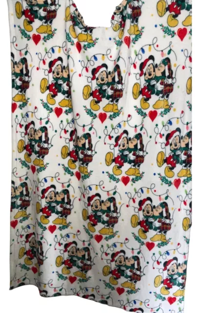 Disney Primark Mickey And Minnie Mouse Christmas Fleece Blanket Throw 112 x 170