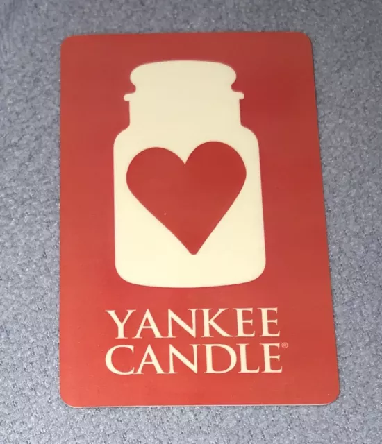 Yankee Candle Gift Card Red Heart Happy Valentines Day No Value Canada New