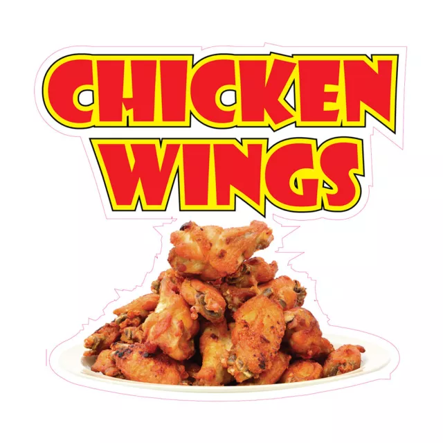 Food Truck Decals Chicken Wings Restaurant & Food Concession Sign Brown