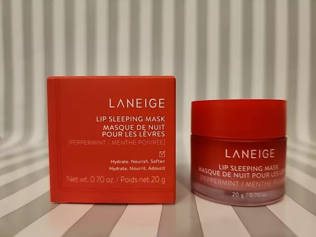Laneige Lip Sleeping Mask PEPPERMINT Full Size Limited Edition SOLD OUT NEW