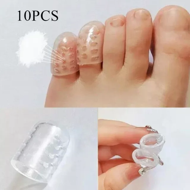 10Pcs Silicona Pie Tapas Antifricción Transpirable Protector Previene Ampolla "