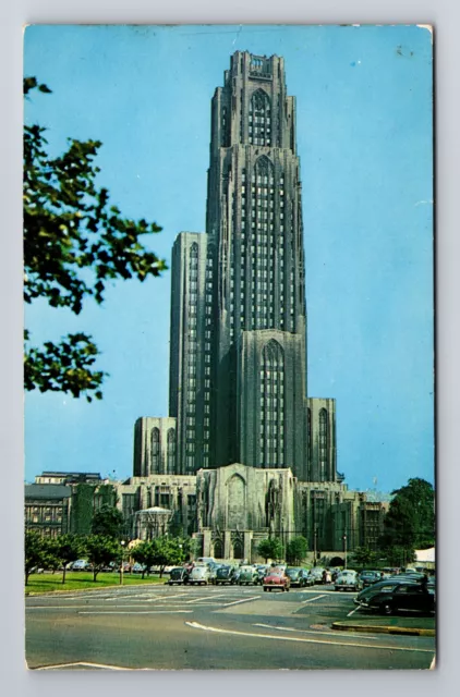 Pittsburgh PA- Pennsylvania, Cathedral Of Learning, Antique, Vintage Postcard
