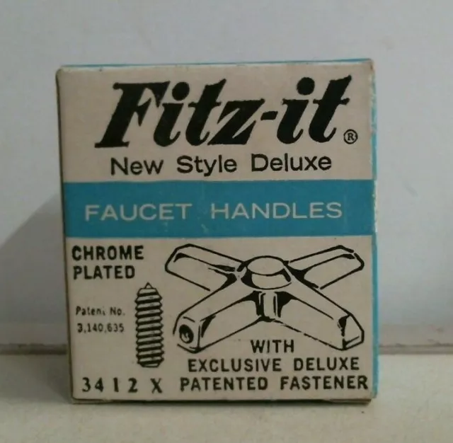 Fitz-It Bulldog New Style Deluxe Cross Faucet Handles 3412X, FREE SHIPPING