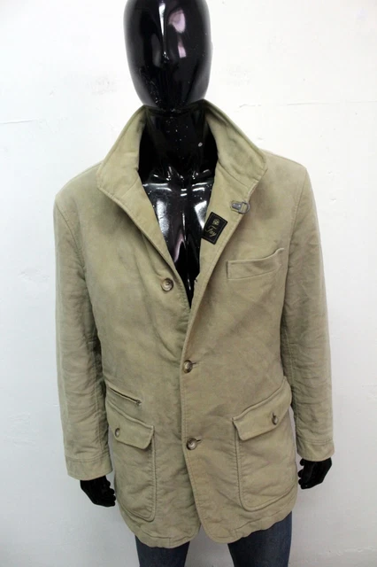 Giubbotto FAY Uomo Taglia XL Giubbino Jacket Giacca Coat Logo Man Beige