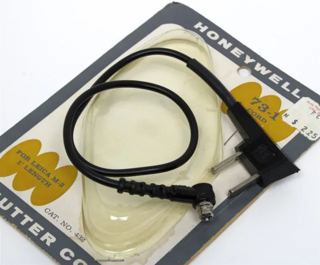 Honeywell Shutter/Flash Cord #432 73-1 Standard Household To Leica M-3 Nos
