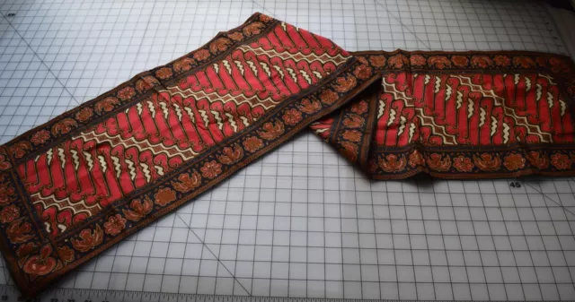 9599  Vintage Indonesian hand made wax batik sarong and shawl, beautiful design