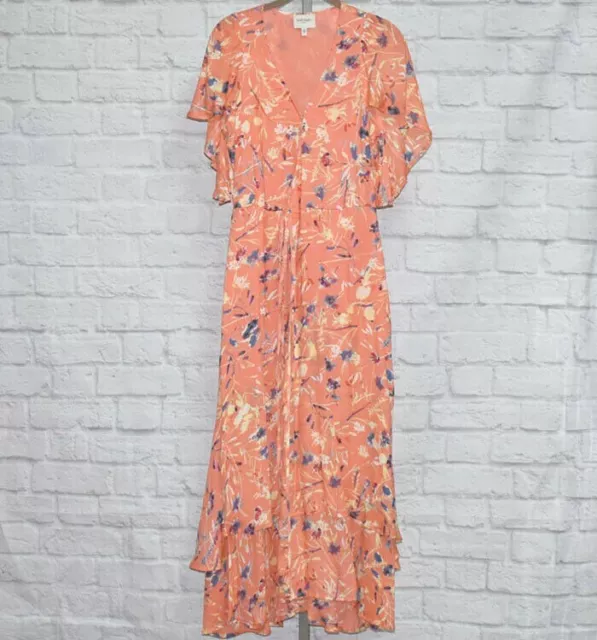Haute Hippie Tribe 'Luna' Wrap Maxi Dress  S (Red Floral) A370016