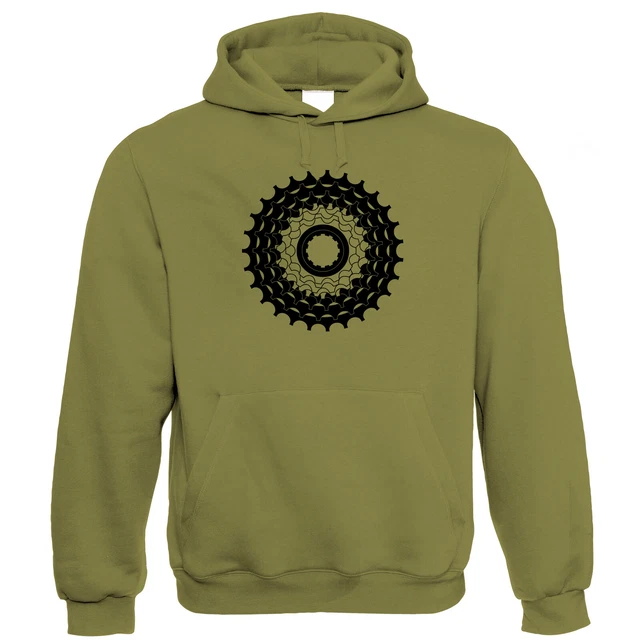 Cogs Mens Cycling, Hoodie - Mountain Bike Downhill Singletrack Road Bike Courier