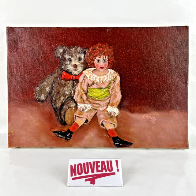 Paul Charlier Peinture Naïve 1929 Huile Sur Toile