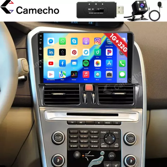 DAB+ Android 13 Autoradio 1+32GB RDS BT GPS FM für Volvo XC60 2008-2017 + Kamera