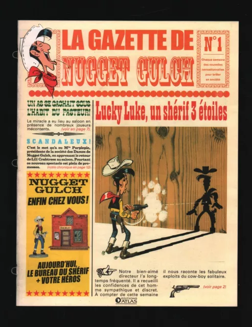 Morris . Lucky Luke La Gazette De Nugget Gulch N°1 & 2 . Atlas . 2007 .