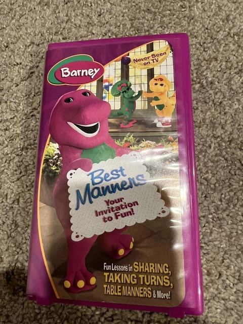 BARNEY - BARNEYS Best Manners (VHS) Never Seen On TV Clamshell $21.80 ...