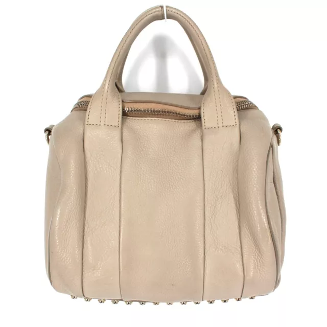 Alexander Wang Pebbled Rockie Beige Lambskin Tote Crossbody Tan Shoulder Bag