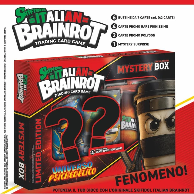 Skifidol Italian Brainrot Mix Psicodélico - Trading Card Game - Juego Skifidol Italian Brainrot Mix Psicodélico - Trading Card Game - Juego