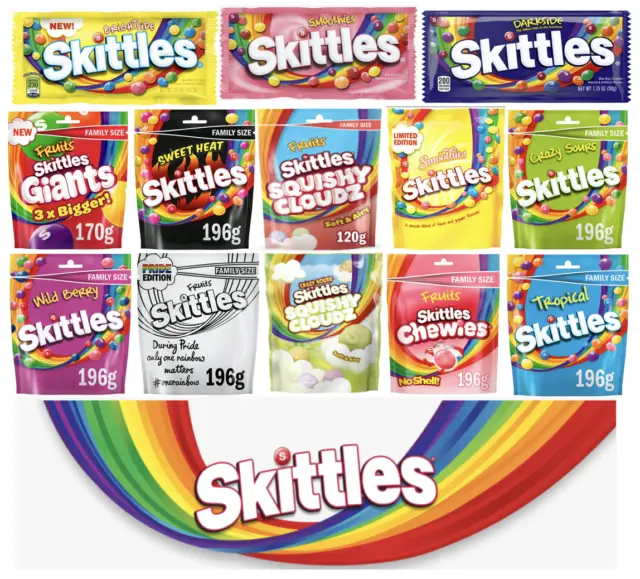 Skittles Diferentes 132-196g Todos Sabores Pick N Mix Multi Comprar GB